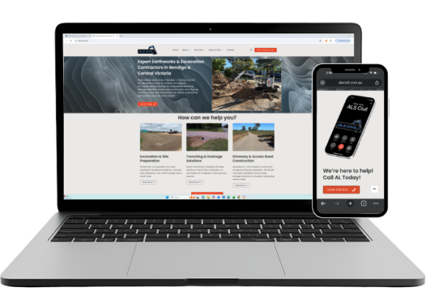 Local Bendigo business Website delivered by kandlendeavours.com.auALScivil
